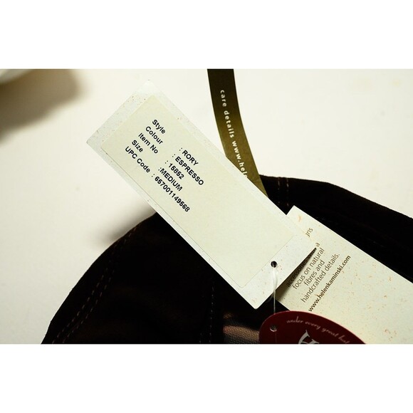 Helen Kaminski Calf Suede beret hat Rory Espresso M - Picture 4 of 7